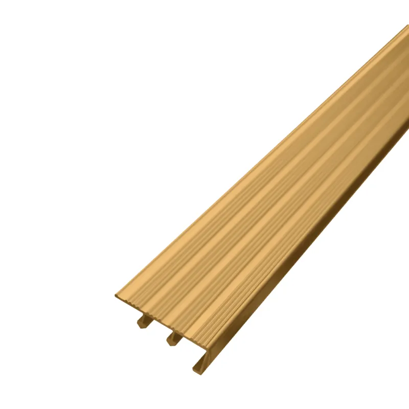 MASTER STAIR NOSING BSNMH0823-F098 NATURAL BRASS ALUMINUM FLOOR, ACCESSORIES PLAIN